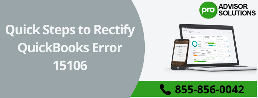 While trying to install updates, I started getting QuickBooks error 15106. How do I fix it? content media