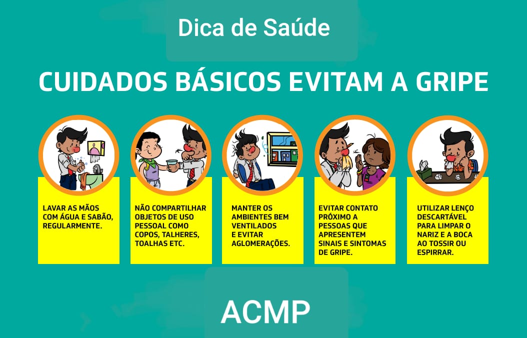 Cuidados básicos evitam gripe
FAÇA A SUA PARTE!
Ajude o seu bairro a se proteger das doenças respiratórias e seu contágio content media