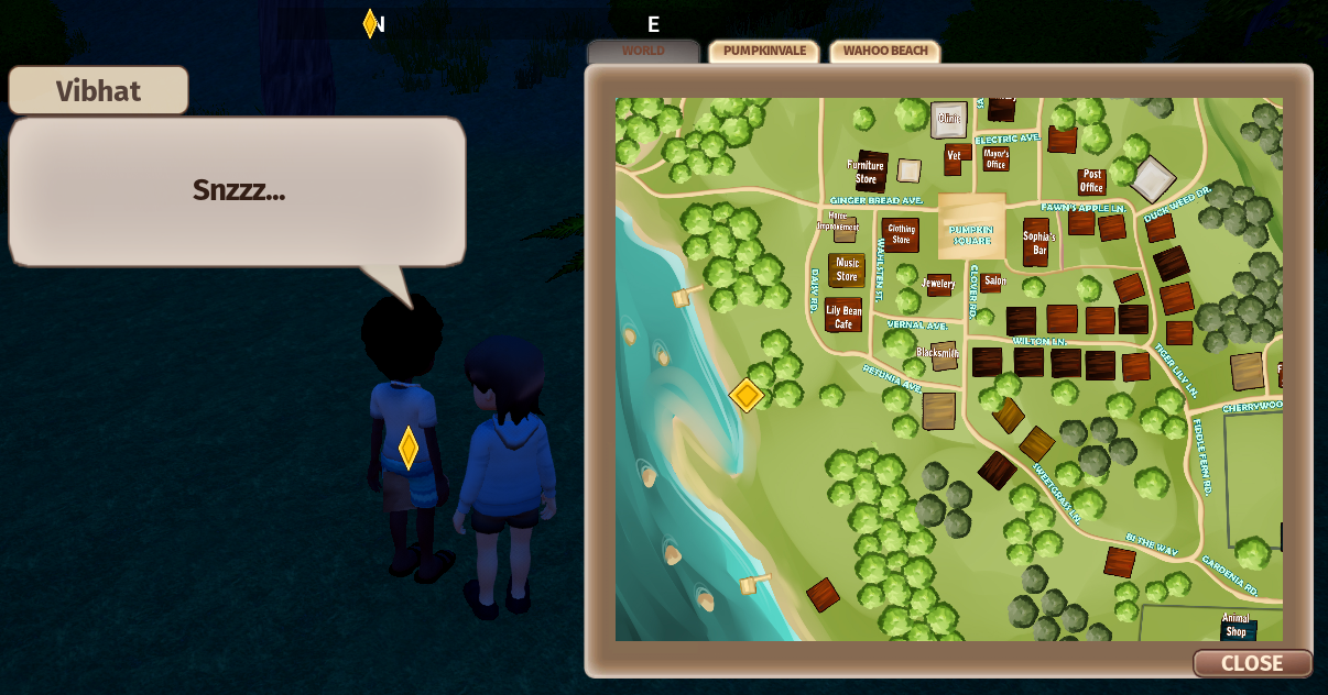 Missing arrow/pointer on map content media