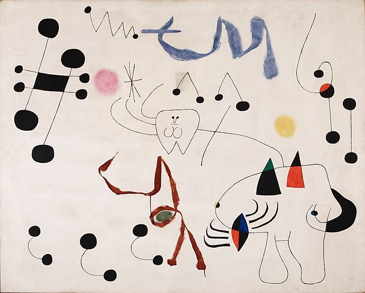 Joan Miro, Woman Dreaming of the Evasion, 1945