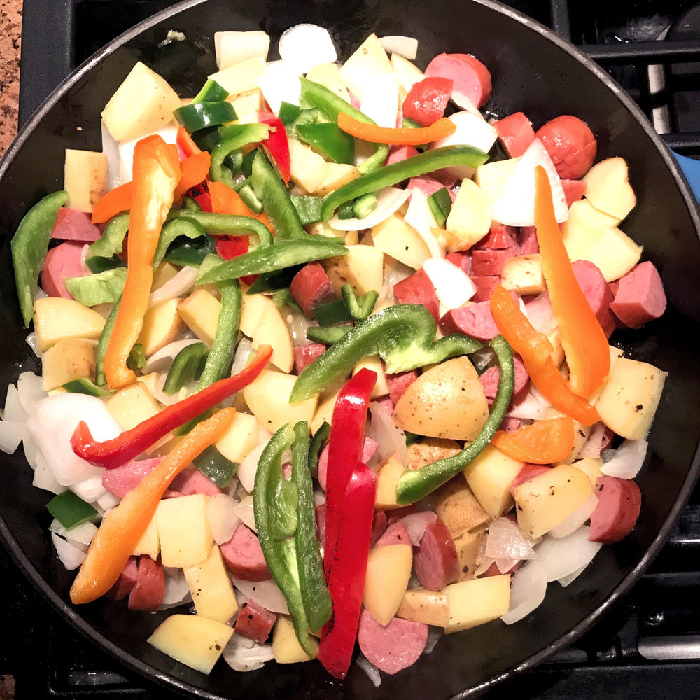 Kielbasa and Pepper Skillet