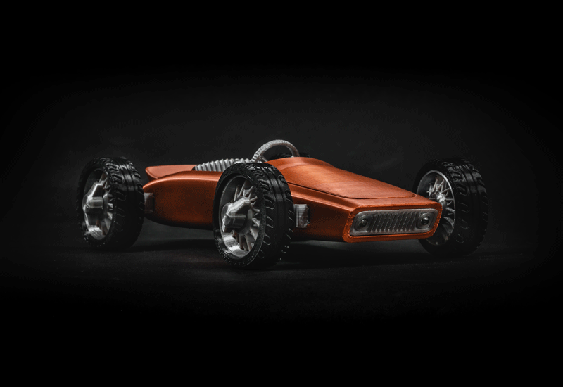 CAR-A-MEL R1 fully 3d printable toy car kit