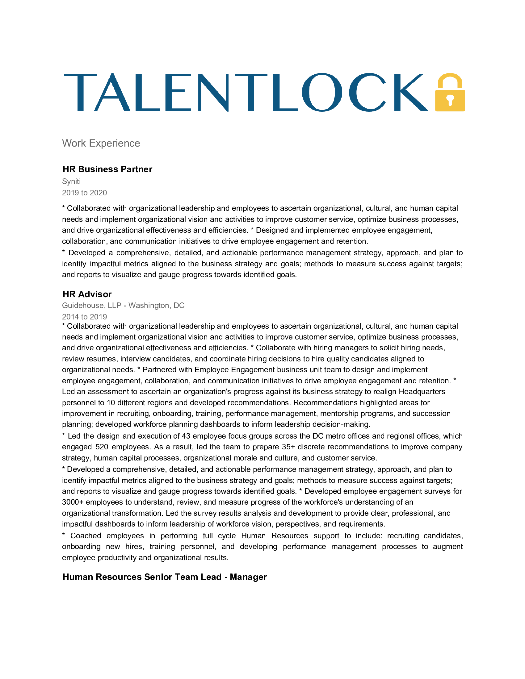 HR Business Partner content media
