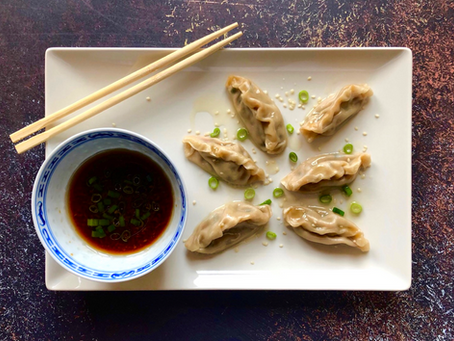 Brown Crab Meat Gyoza