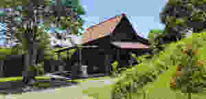 Replika Rumah Osing di Kawasan Pendopo Sabha Swagata Blambangan