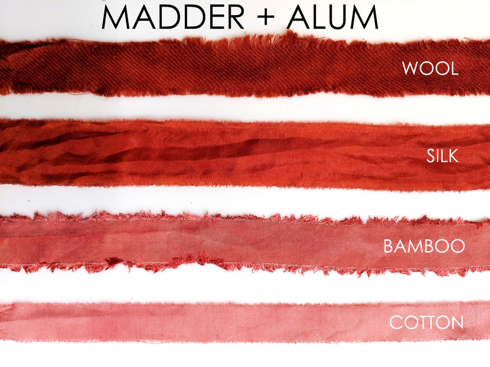 Madder Natural Dye Results