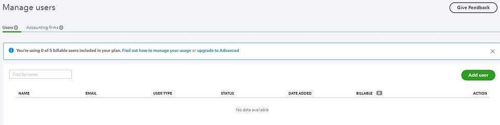 Add Users to QuickBooks Online