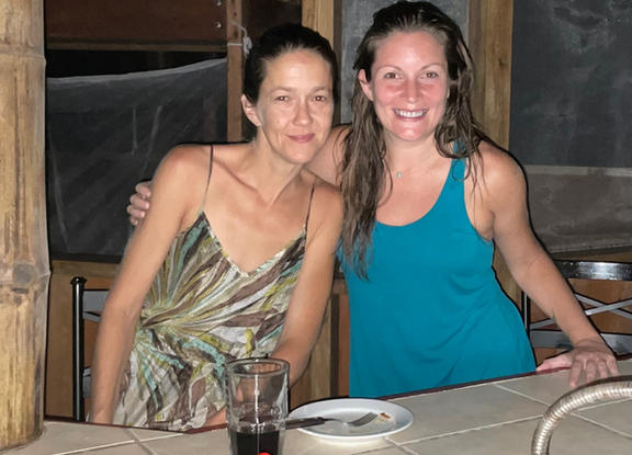 FBV owners Dorothee and Amy at the Finca Bellavista Neighborhood