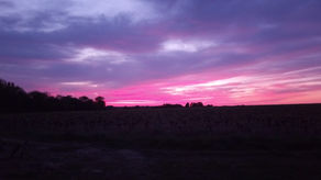 Coucher de soleil en ce soir