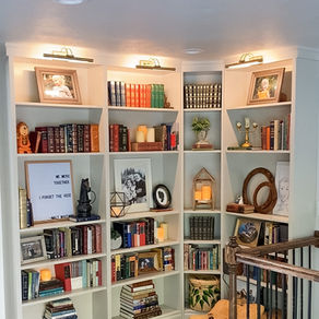 How to turn IKEA Billy Bookcases into a Built In Home Library