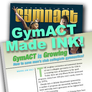 GymACT featured on International Gymnast Magazine