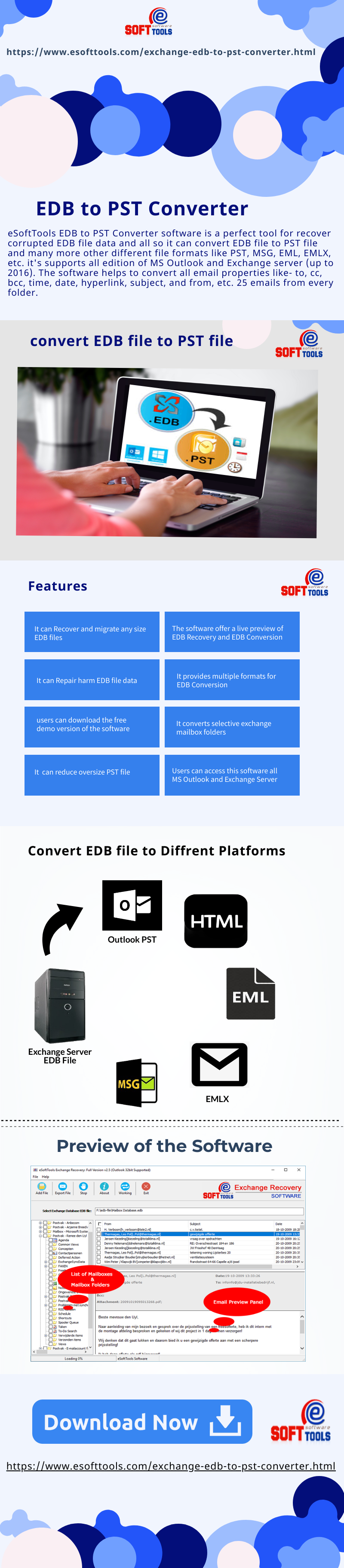 Convert Exchange EDB file to PST file content media