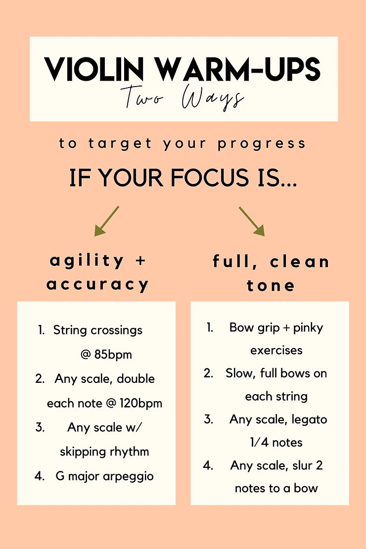 Violin Warm-Up Plan