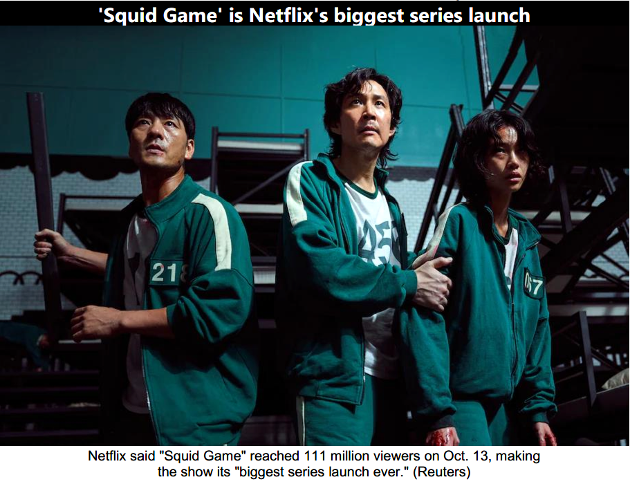 Netflix hit ‘Squid Game’ is so big North Korea is using it to slam South Korean society
'Squid Game' is Netflix's biggest series launch content media