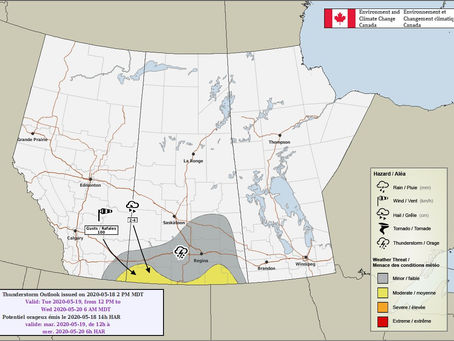 First severe thunderstorm threat of the season ahead for Saskatchewan