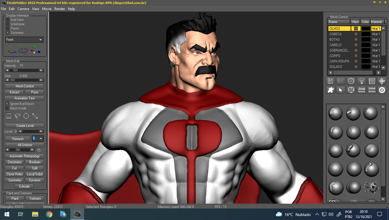 OMINI MAN IN MESHMOLDER content media