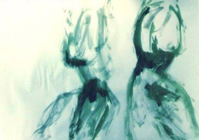 «BODIES VI», Life Drawing Study, Μελάνι, 2019. Καλλιτέχνης: Ειρήνη Ρούμπη