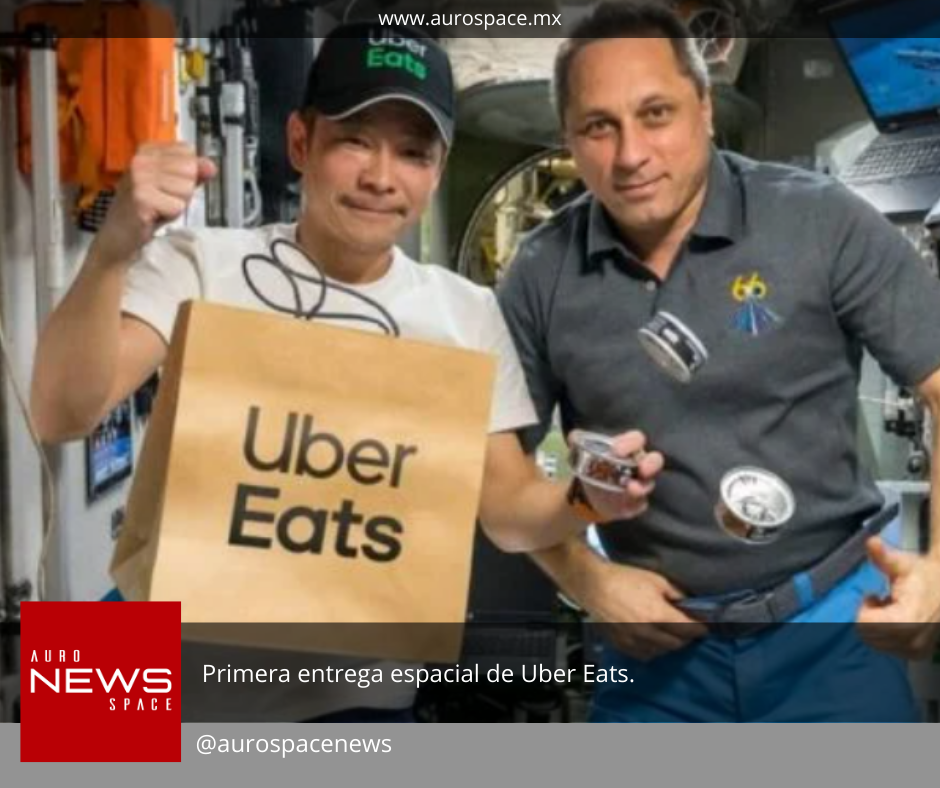 Primera entrega espacial de Uber Eats. content media