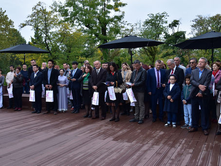 巴尼亚卢卡大学孔子学院举办禅意花园落成典礼