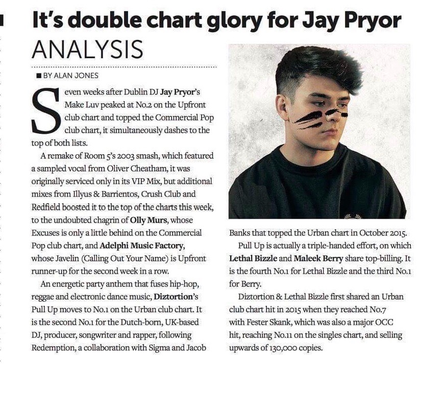 Jay Pryor Scores Double Chart #1  — Fast Friends