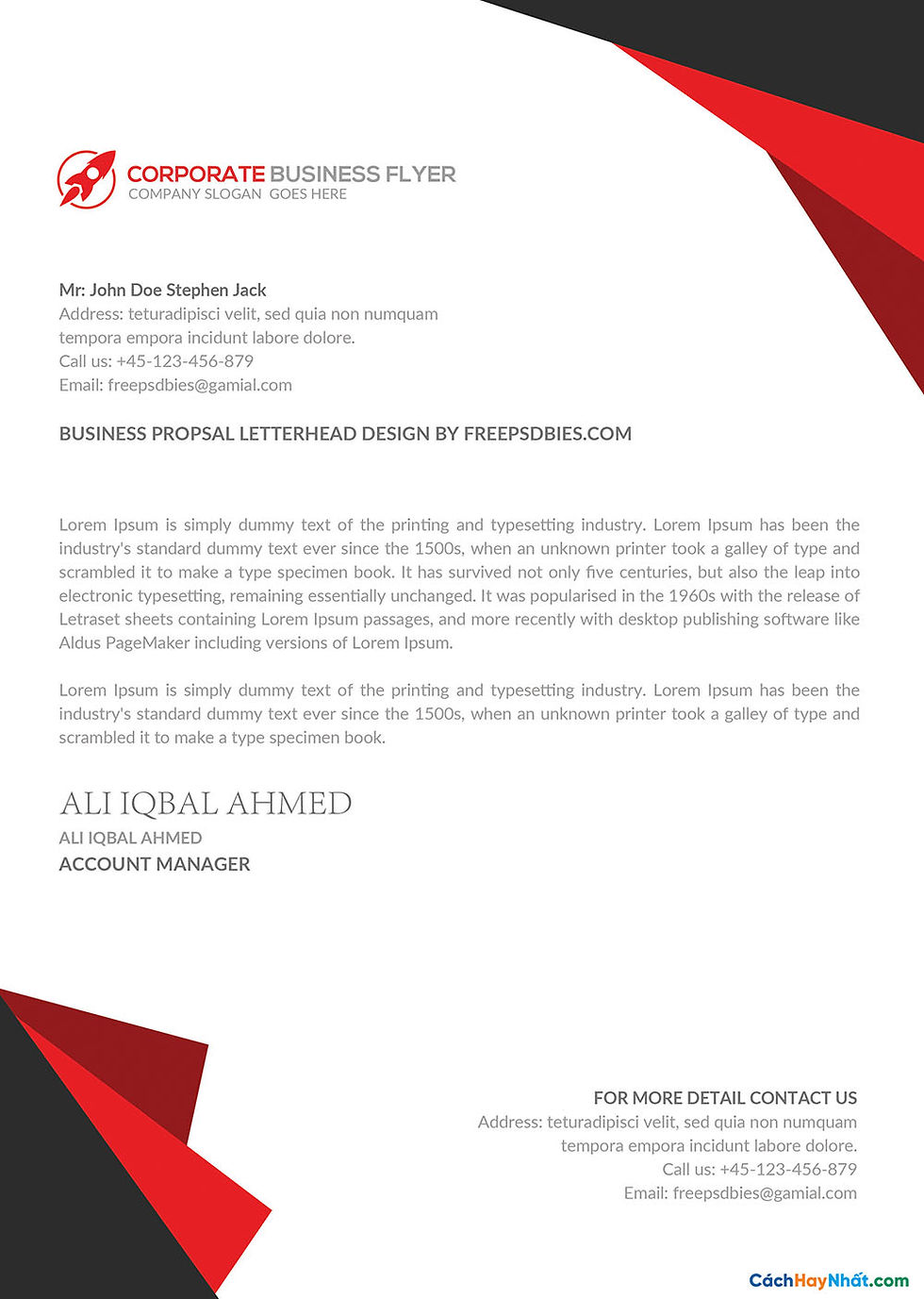 File Letterhead Templates PSD AI
