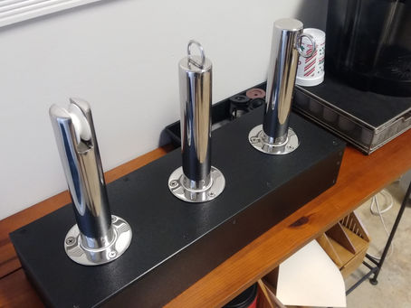 Custom made canvas awning poles