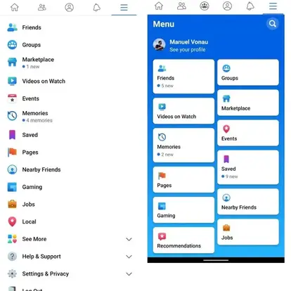 Facebook is testing a brand new interface for Android app