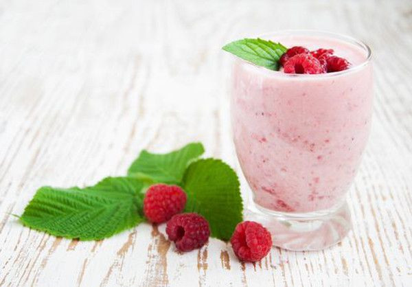 Malinové smoothie s jogurtem