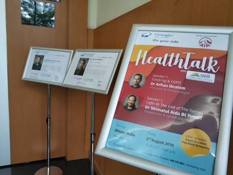 Health Talk organized by Gleneagles Kota Kinabalu in collaboration with AIA Bhd at Wisma SEDIA.