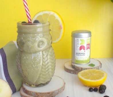 Smoothie pomme banane au moringa pour booster votre forme