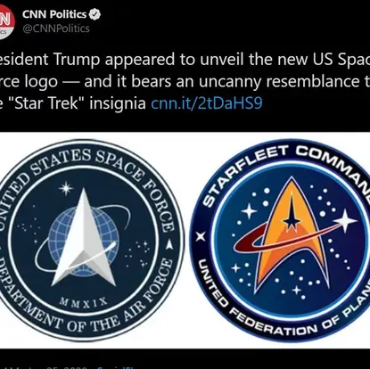 Star Trek-Inspired Emblem of the US Space Force Introduced