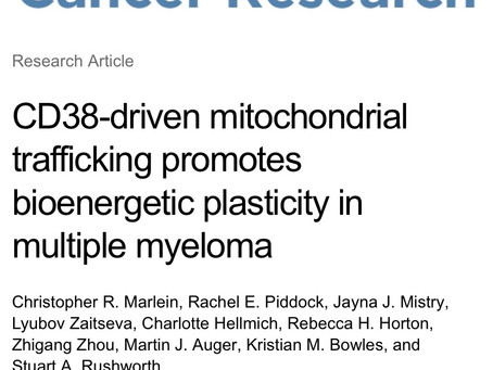 New research from the lab just published in Cancer Research