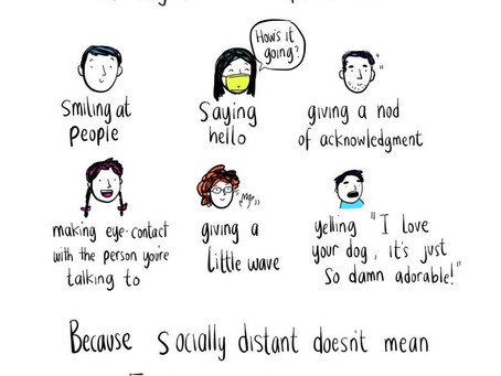 People distancing would be a better term than social distancing....