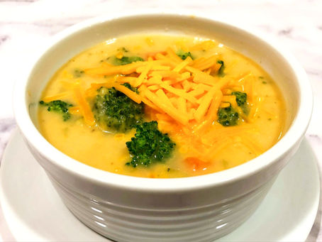 Healthier Broccoli and Cheese Soup