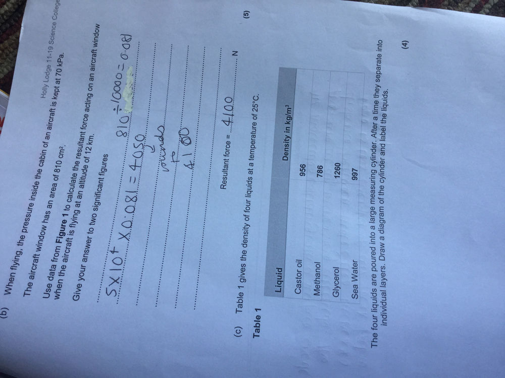 GCSE PHYSICS QUESTION ATMOSPHERIC PRESSURE OnlyPhysics