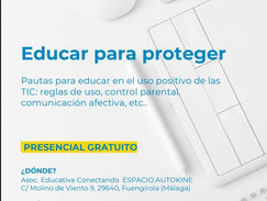 Jornadas educativas de la Junta de Andalucía para un uso saludable de la tecnología.