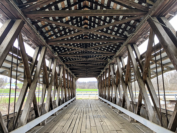 Johnston Covered Bridge Johnson Covered Bridge Lancaster Ohio Two Glaciers Park