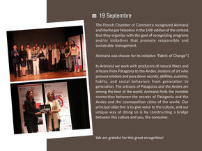  aninamá recognised best social firm by the French Chamber of Commerce