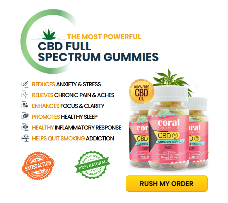 Coral CBD Gummies – High Power And Powerful Chronic Pain Reliefer Gummies! content media