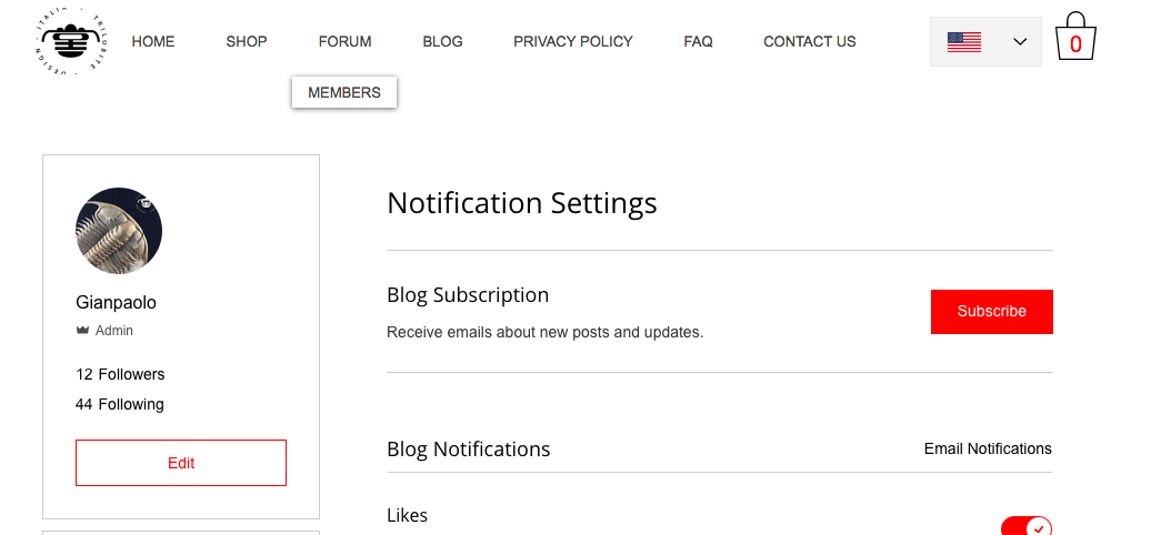 Nuova Impostazione per TUTTI Gli Utenti del Forum Trilobiti.com content media