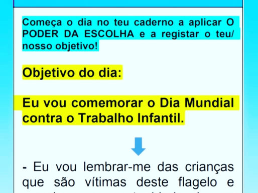 Dia Mundial Contra o Trabalho Infantil