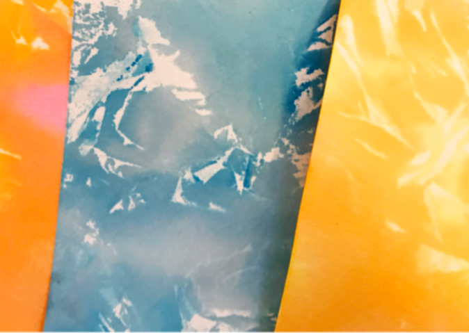 Tissue Color-Bleed Background Technique