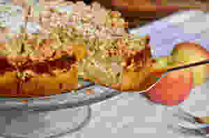 Apfel-Streusel-Käsekuchen mit Ingwer