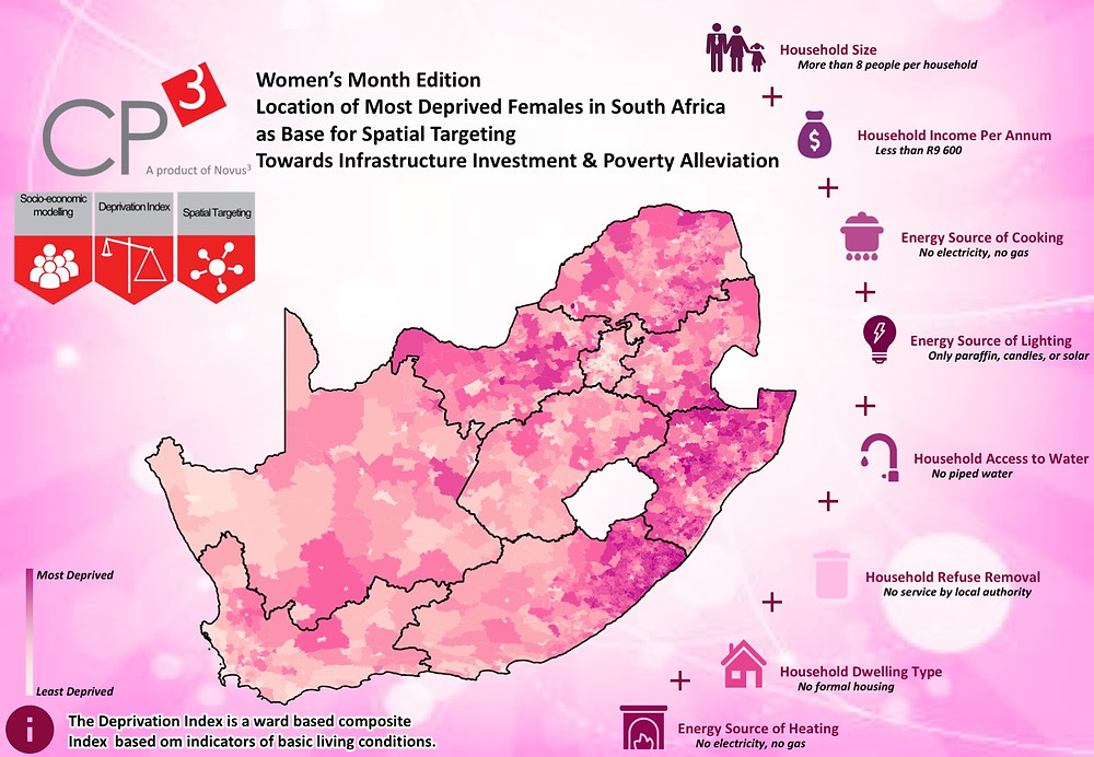 Location of Most Deprived Females in South Africa as base for spatial Targeting: Towards Infrastructure Investment and Poverty Alleviation