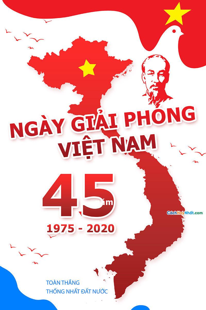 Băng Rôn Giải Phóng Miền Nam 30-4 Và Quốc Tế Lao Động 1-5 File Vector