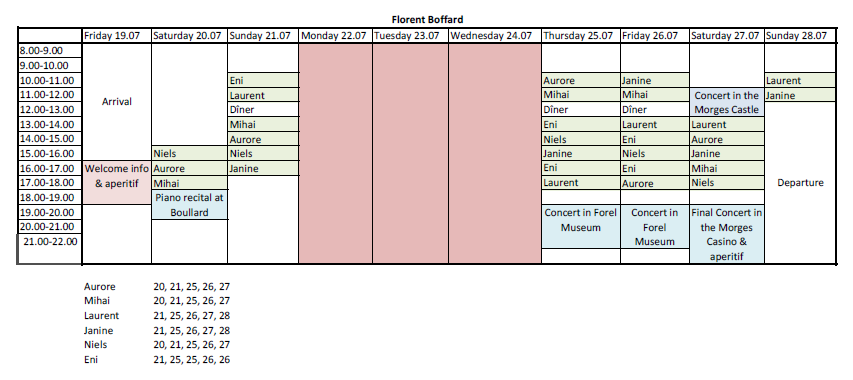 New lesson times content media