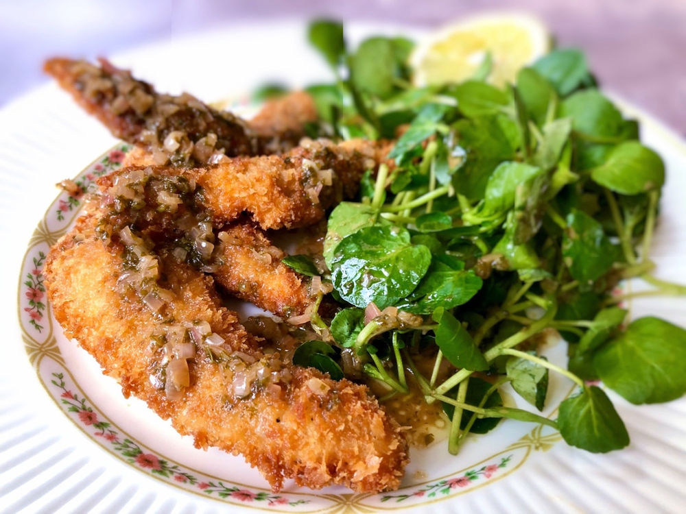 Herring Milts with Sherry Vinegar Butter Sauce
