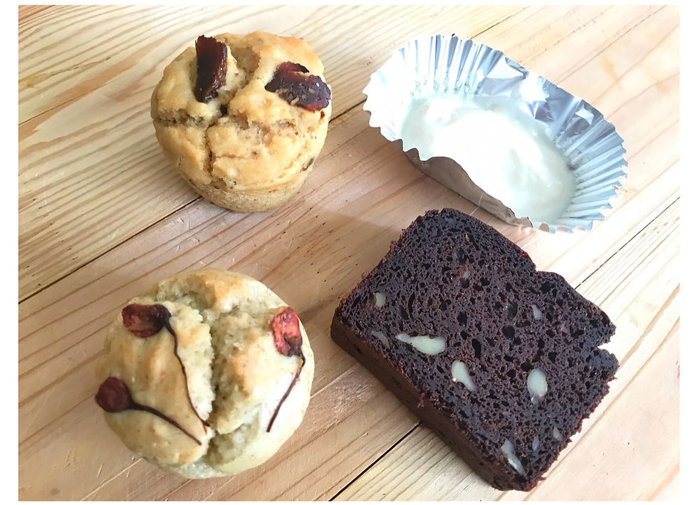 Vegan Buckwheat Muffins and Brownie ヴィーガンスイーツ