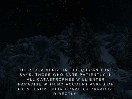 Patience is the key to paradise