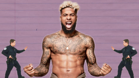 Odell Beckham Jokingly Slaps Cop's Butt